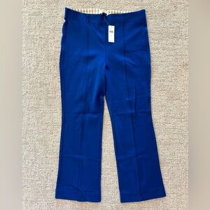 NWT Anthropologie The Essential Crop Flare Pants Blue